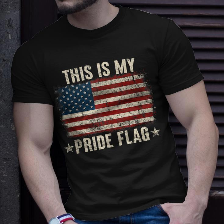 4Th Of July Patriotic This Is My Pride Flag Usa American Unisex T-Shirt Gifts for Him