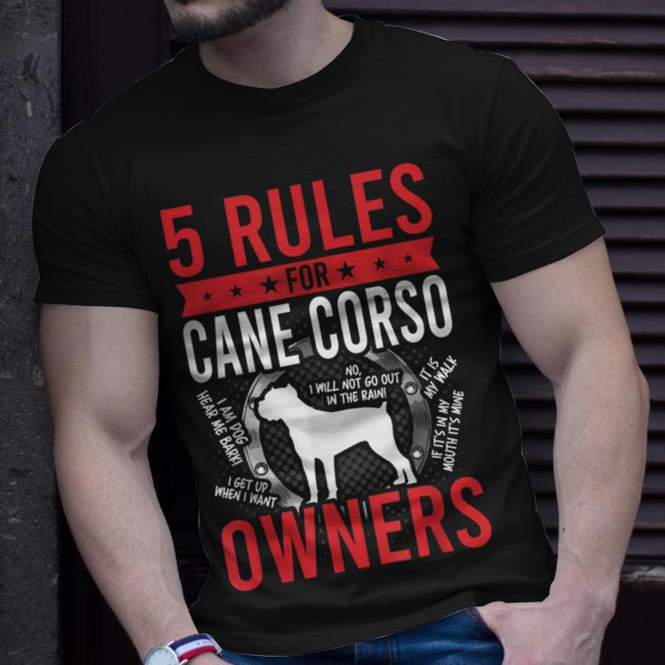 5 Rules For Cane Corso Dog Lover T-Shirt Gifts for Him