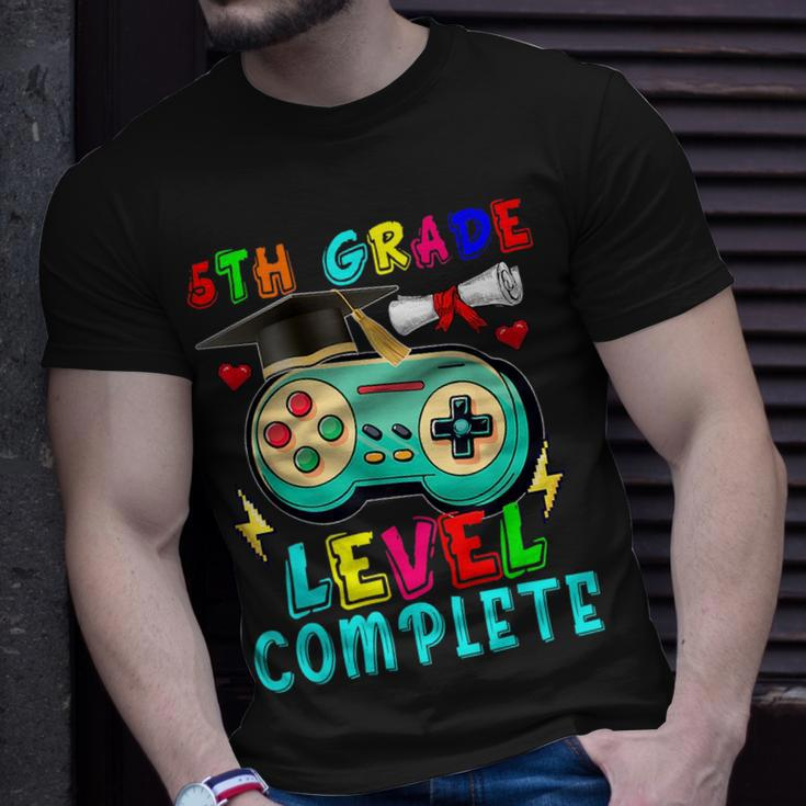5Th Grade Level Complete Cute Game Controller Gamer Graduate Unisex T-Shirt Gifts for Him