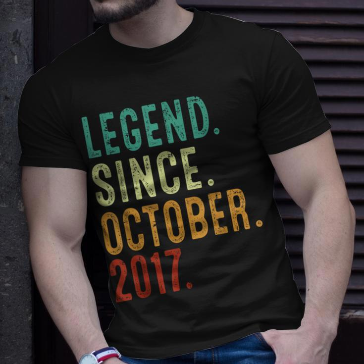 6 Year Old Legend Since October 2017 6Th Birthday T-Shirt Gifts for Him