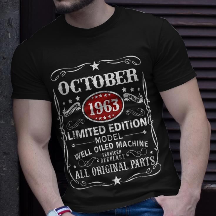 60 Years Old Vintage October 1963 60Th Birthday T-Shirt Gifts for Him