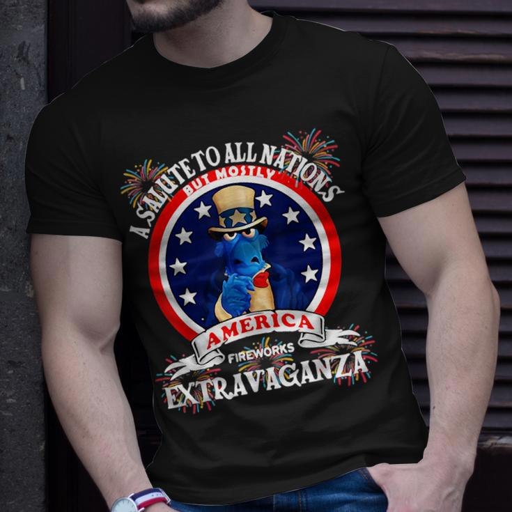 A Salute To All Nations But Mostly America Unisex T-Shirt Gifts for Him
