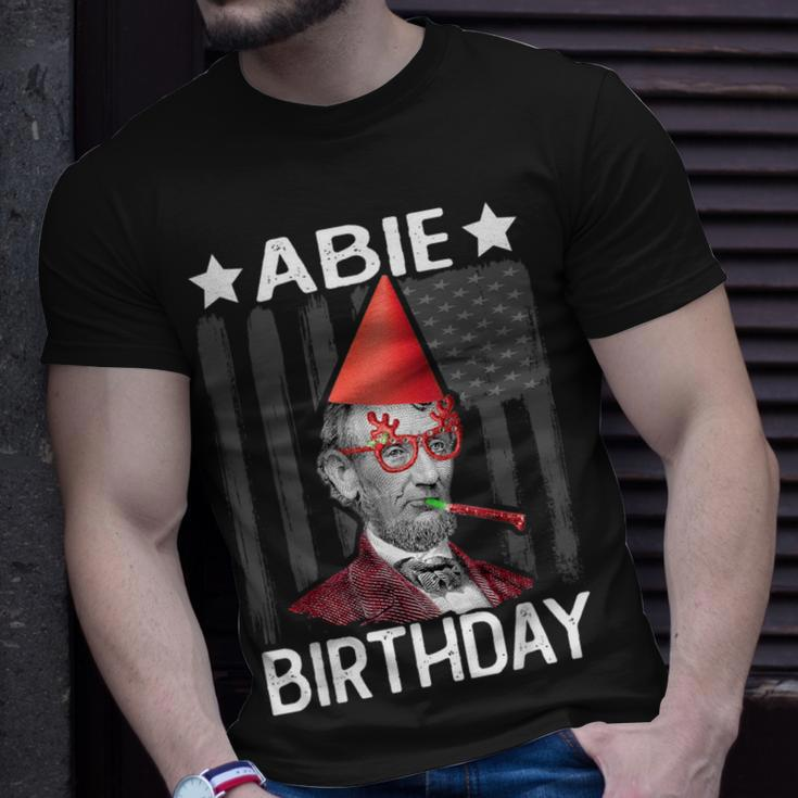 Abie Birthday Abraham Lincoln Birthday Party Pun T-Shirt Gifts for Him