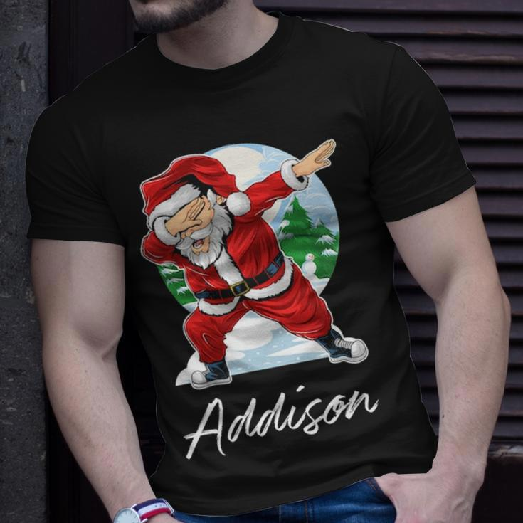 Addison Name Gift Santa Addison Unisex T-Shirt Gifts for Him