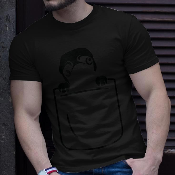 Adorable Pug Dog Puppy Funny Cute Pocket Styl Unisex T-Shirt Gifts for Him
