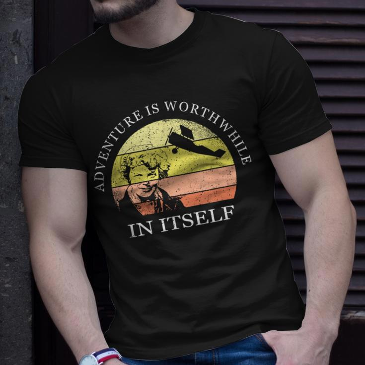 Adventure Is Worthwhile In Itself Earhart Day T-Shirt Gifts for Him