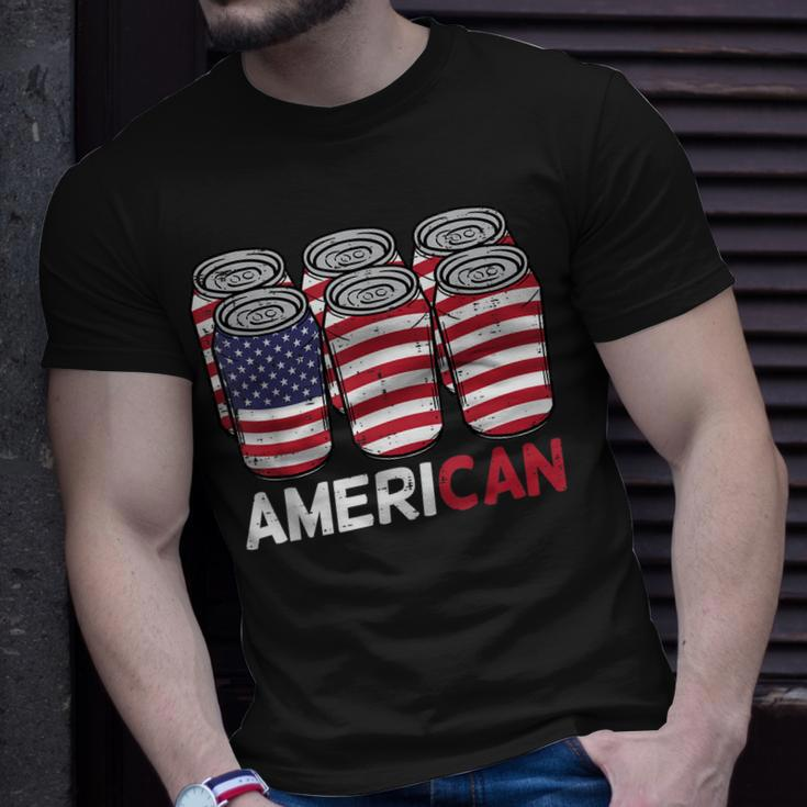American Cans Funny Fourth 4Th Of July Patriotic Men Women Unisex T-Shirt Gifts for Him