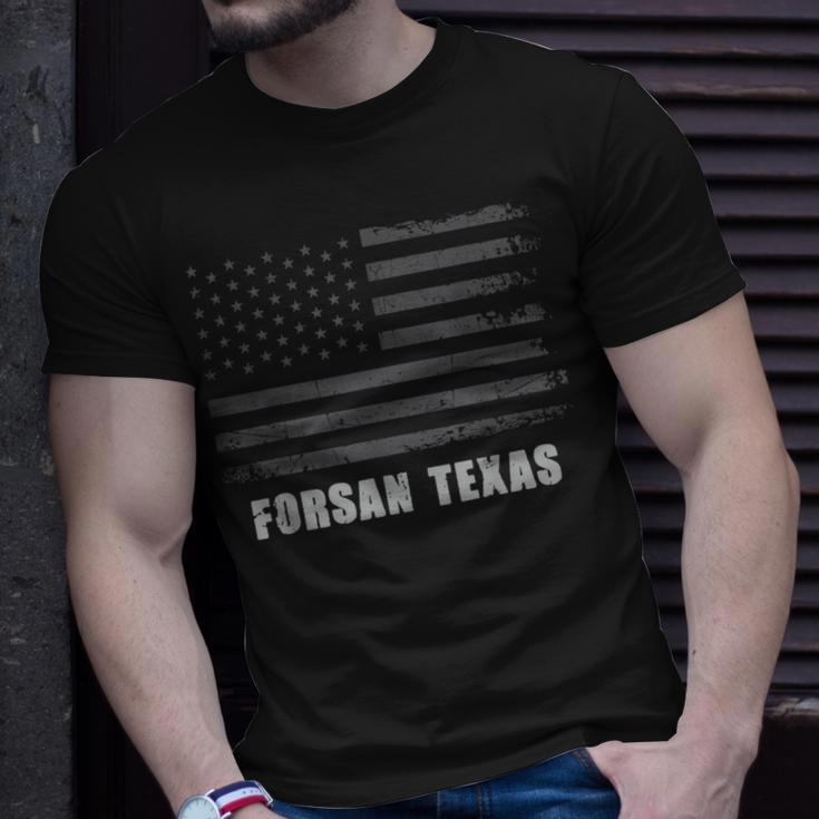 American Flag Forsan Texas Usa Patriotic Souvenir T-Shirt Gifts for Him
