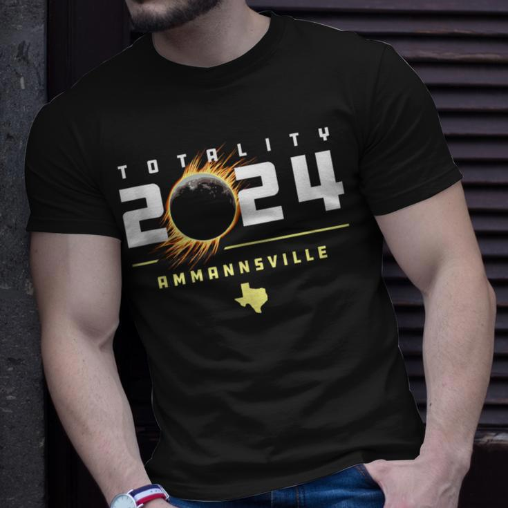 Ammannsville Texas 2024 Total Solar Eclipse T-Shirt Gifts for Him