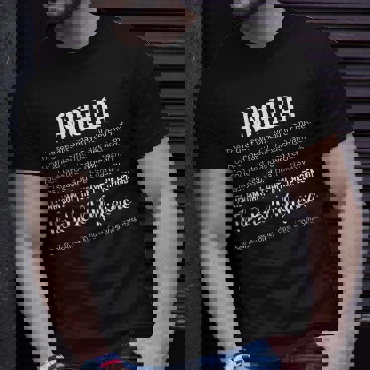 Angela Birthday Personalized Name For Angela T-Shirt Gifts for Him