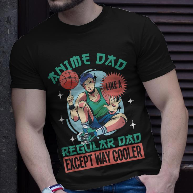 Anime Dad Like A Regular Dad Except Way Cooler Gift For Women Unisex T-Shirt Gifts for Him