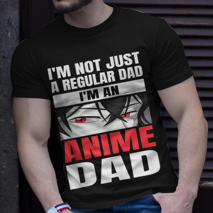 Anime Fathers Birthday Im An Anime Dad Funny Fathers Day Gift For Women Unisex T-Shirt Gifts for Him