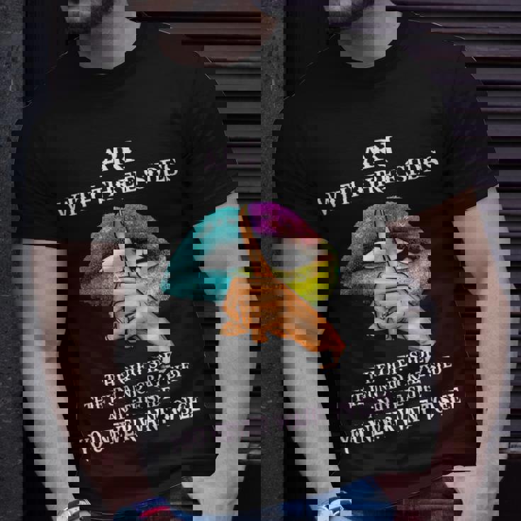 Ari Name Gift Ari With Three Sides Unisex T-Shirt Gifts for Him