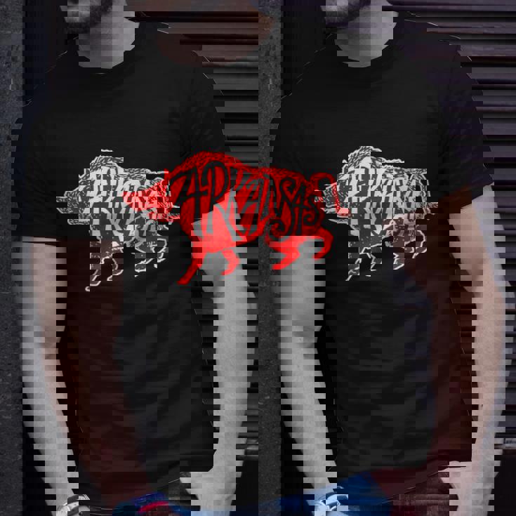 Arkansas Hog Hunting Animal Wild Boar Vintage T-Shirt Gifts for Him