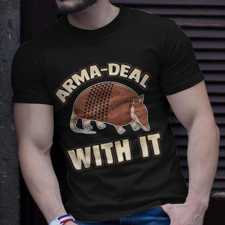 Arma-Deal With It Fun Pun Armadillo Armadillo Lovers T-Shirt Gifts for Him