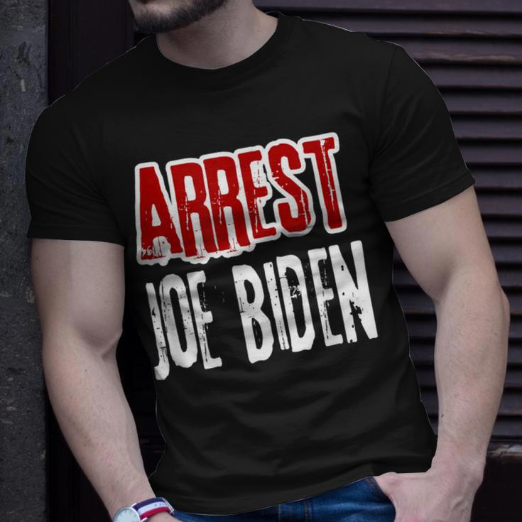 Arrest Joe Biden Lock Him Up Political Humor T-Shirt Gifts for Him