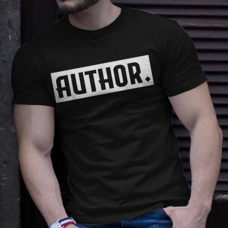 Author Book Writing Writer's T-Shirt Gifts for Him