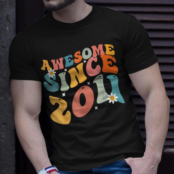 Awesome Since 2011 12Th Birthday Retro Born In 2011 T-Shirt Gifts for Him
