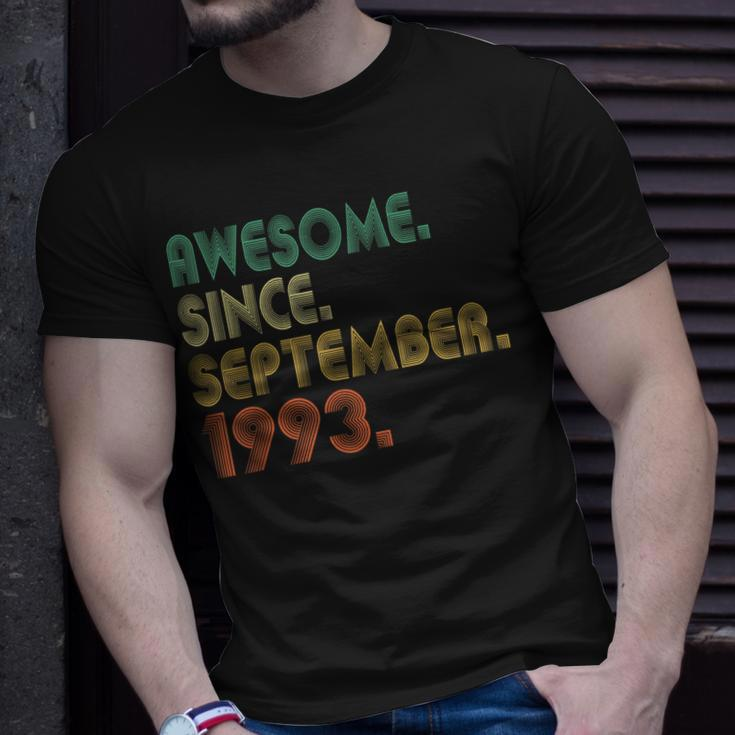 Awesome Since September 1993 30Th Birthday 30 Year Old T-Shirt Gifts for Him