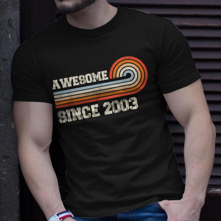 Awesome Since 2003 20Th Birthday 20 Years Old Vintage Unisex T-Shirt Gifts for Him