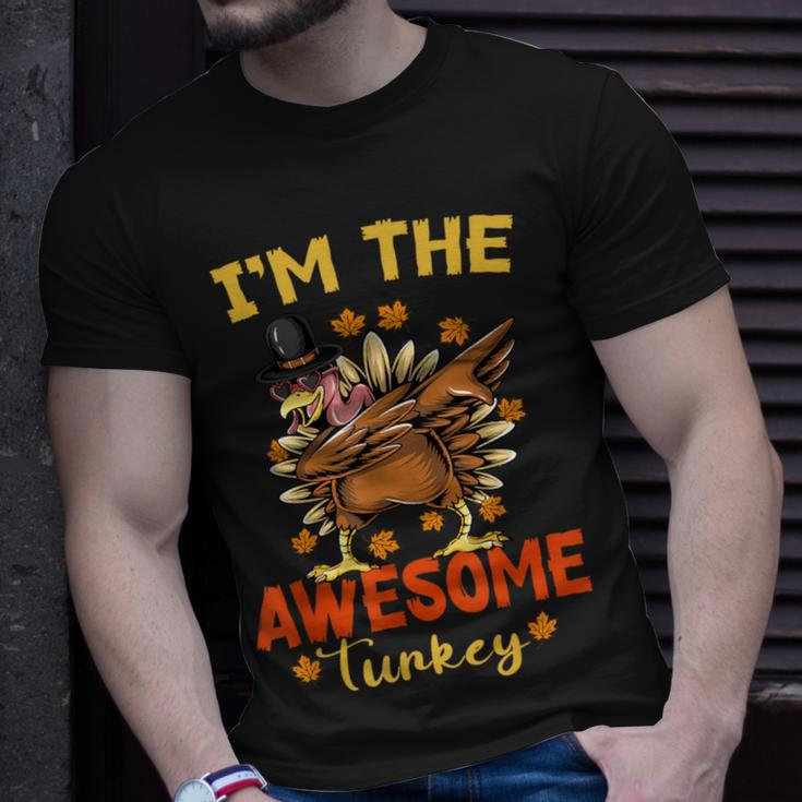 Awesome Turkey Matching Family Group Thanksgiving Party Pj T-Shirt Gifts for Him