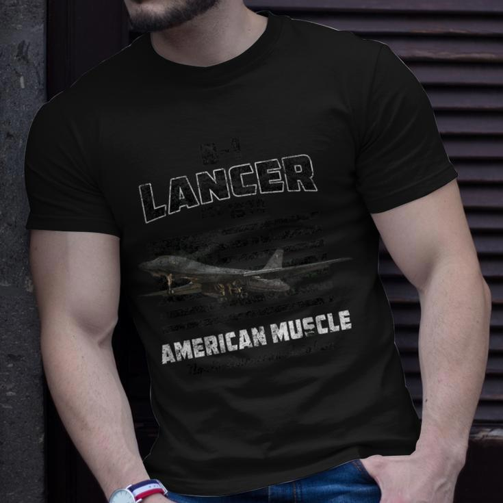 B-1 Lancer Bomber Airplane American Muscle T-Shirt Gifts for Him