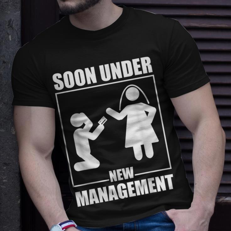 Bachelor Party Under New Management Wedding Groom Unisex T-Shirt Gifts for Him