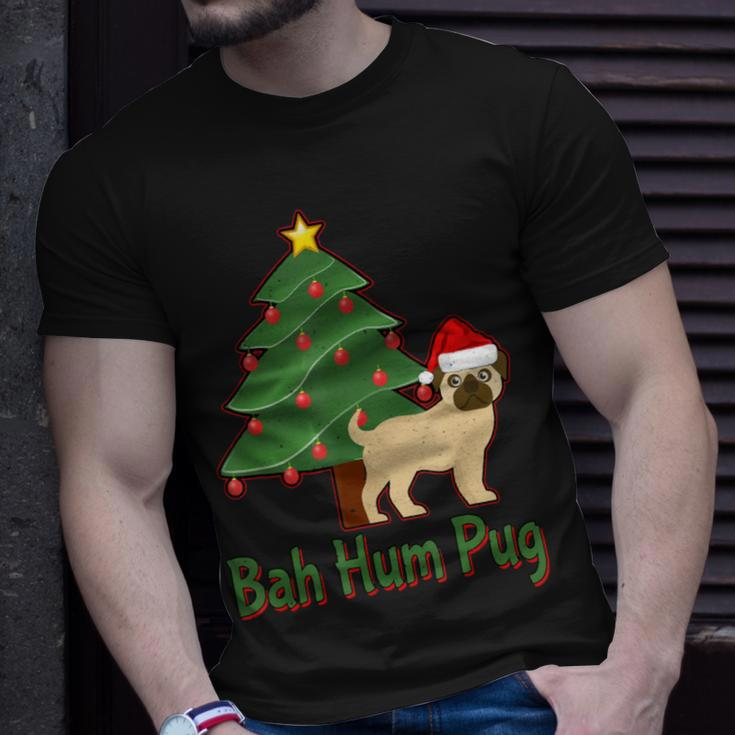 Bah Hum Pug Awesome Thanksgiving Gif Unisex T-Shirt Gifts for Him