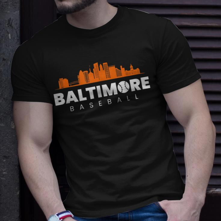 Baltimore Baseball Vintage Minimalist Retro Baseball Lover T-Shirt Gifts for Him