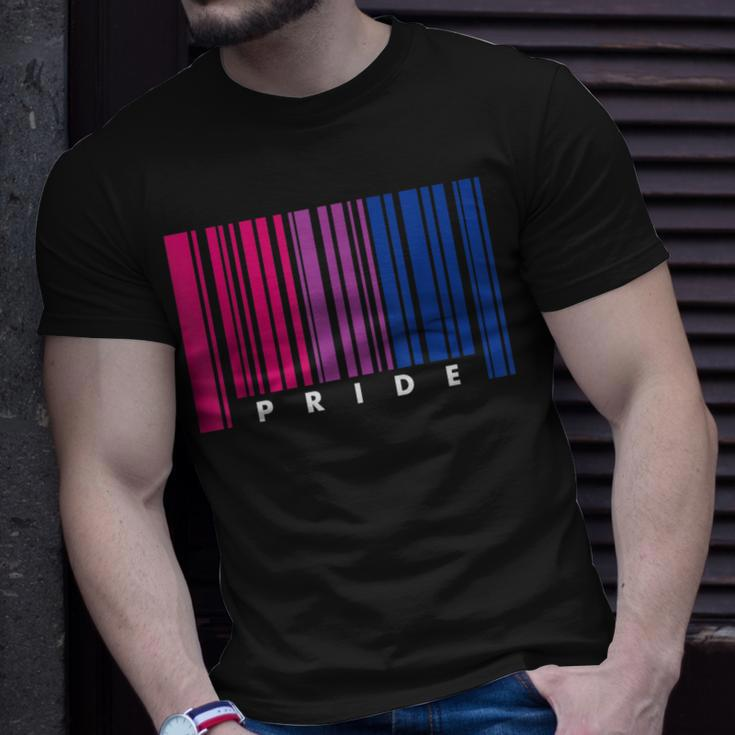 Barcode Bisexual Pride LgbtLesbian Gay Flag Gifts Unisex T-Shirt Gifts for Him