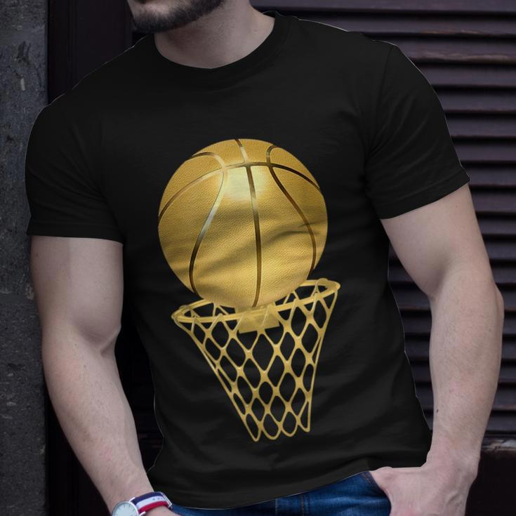 Basketball Player Trophy Game Coach Sports Lover Basketball Funny Gifts Unisex T-Shirt Gifts for Him