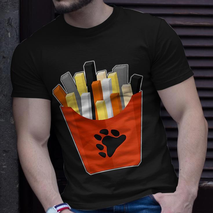 Bear Lgbtq Potato French Fries Pocket Gay Pride Unisex T-Shirt Gifts for Him