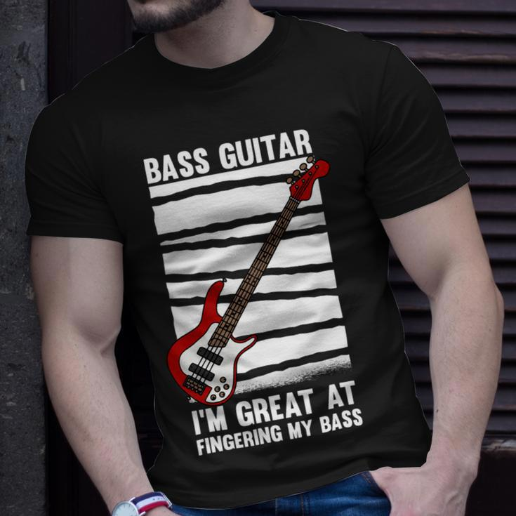 Beer Funny Bass Guitar Player Graphic Design And Beer Guitarist Unisex T-Shirt Gifts for Him