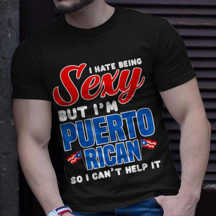 Being Sexy Puerto Rican Flag Pride Puerto Rico Unisex T-Shirt Gifts for Him