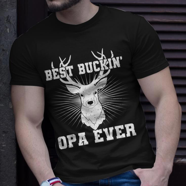 Best Buckin Opa Ever Hunting Hunter Fathers Day Gift Unisex T-Shirt Gifts for Him