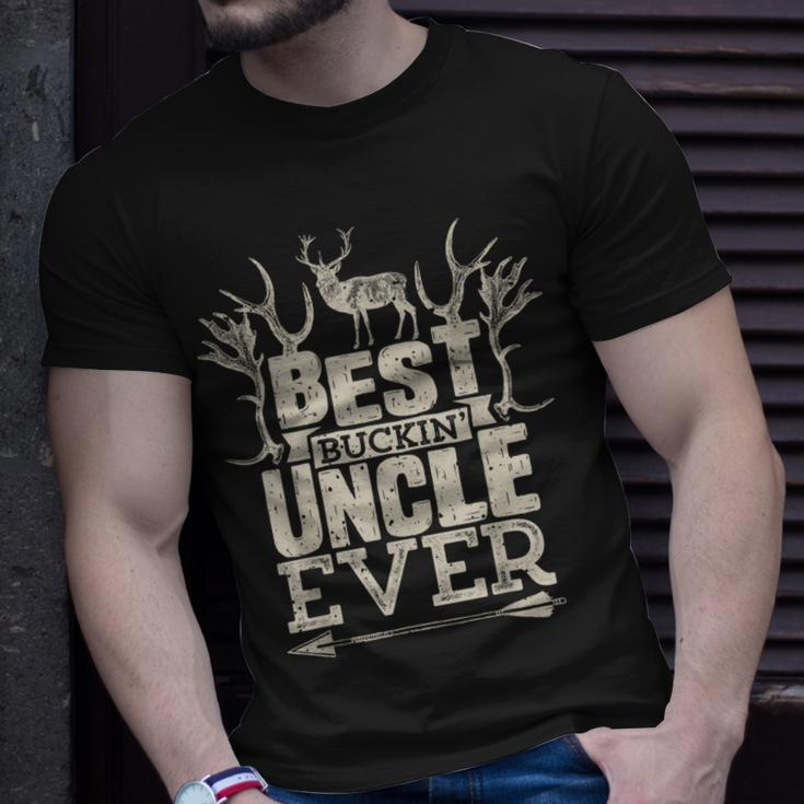 Best Buckin Uncle EverHunting Hunter Bucking Gift Hunter Funny Gifts Unisex T-Shirt Gifts for Him