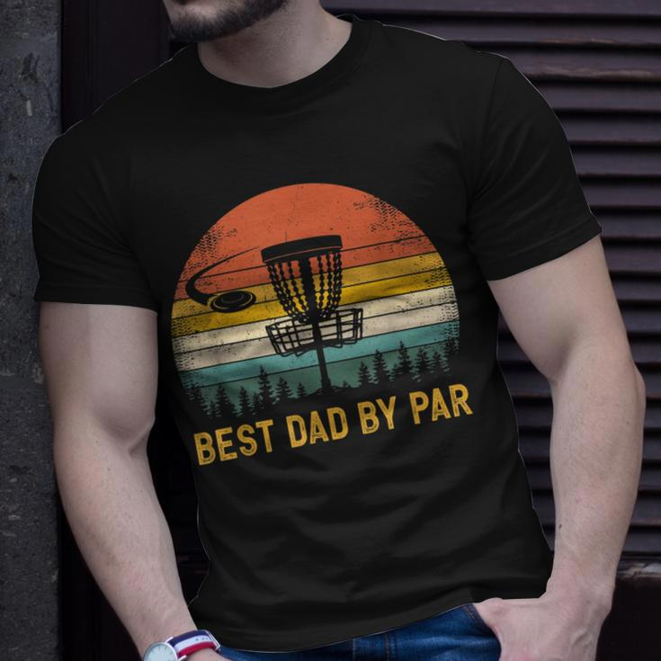Best Dad By Par Disc Golf Dad Fathers Day Unisex T-Shirt Gifts for Him