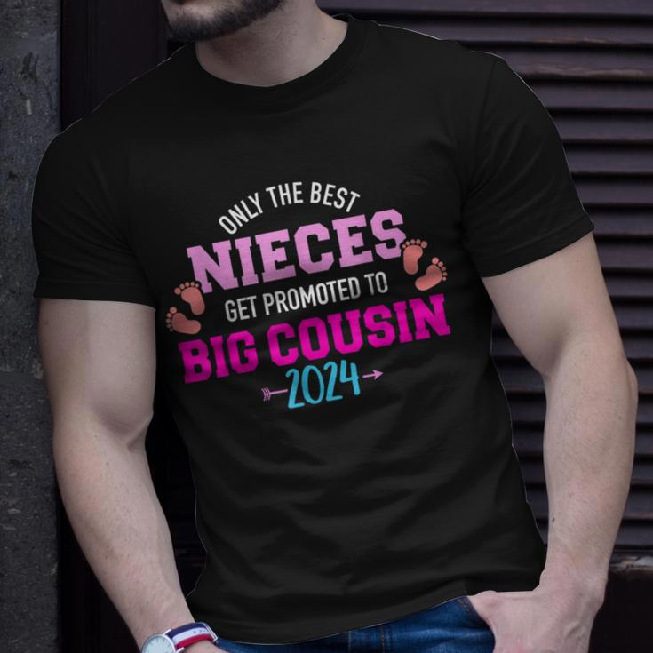 Only The Best Nieces Get Promoted To Big Cousin 2024 T-Shirt Gifts for Him