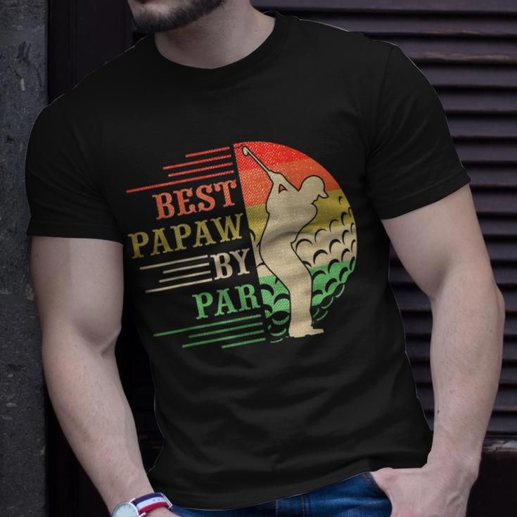 Best Papaw By Par Fathers Gifts Golf Lover Golfer Unisex T-Shirt Gifts for Him
