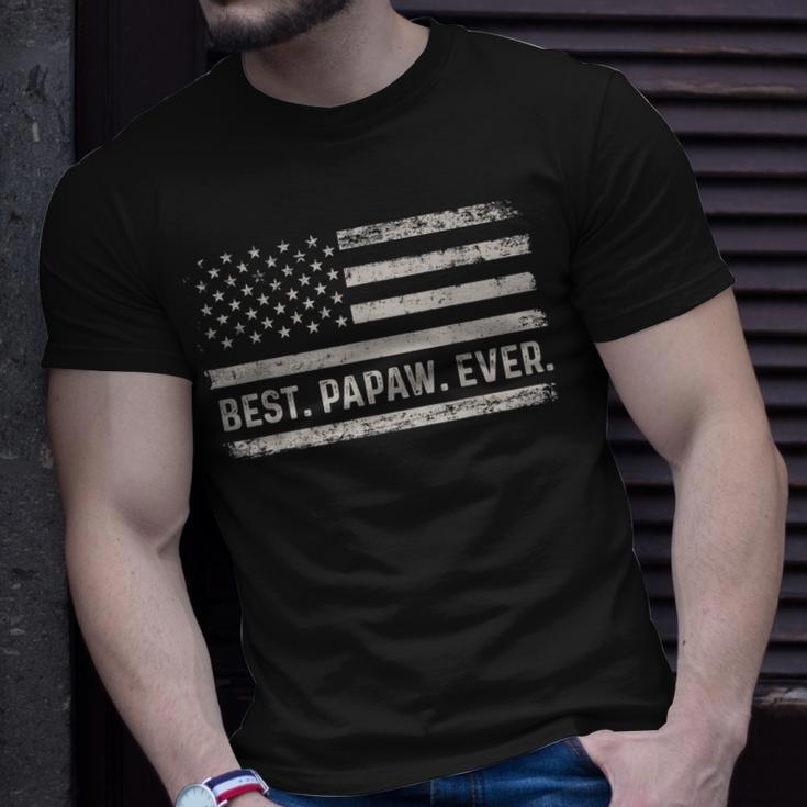 Best Papaw Ever American Flag Vintage For Men Fathers Day Gift For Mens Unisex T-Shirt Gifts for Him