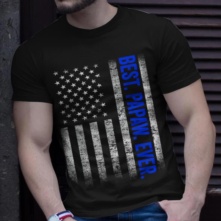 Best Papaw Ever Us Amarican Flag Dad Grandpa Fathers Day Gift For Mens Unisex T-Shirt Gifts for Him