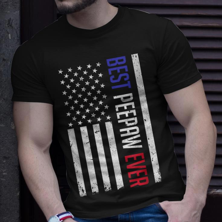 Best Peepaw Ever American Flag Gifts For Fathers Day Peepaw Unisex T-Shirt Gifts for Him