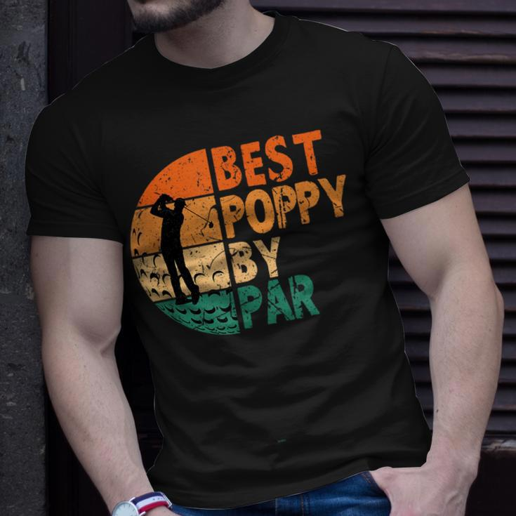 Best Poppy By Par Golf Fathers Day Golfing Funny Unisex T-Shirt Gifts for Him
