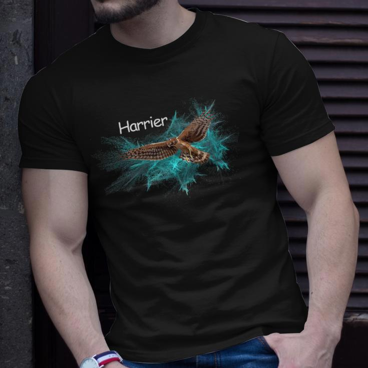 Birds Of Prey Hovering Harrier Hawk Marsh Hawk T-Shirt Gifts for Him