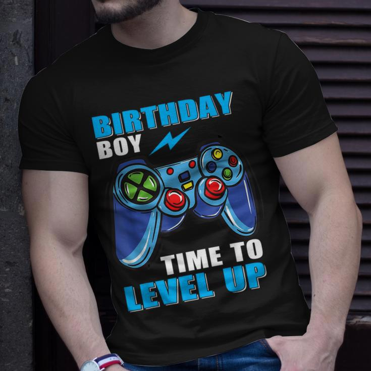 Birthday Boy Time To Level Up Video Game Boys Unisex T-Shirt Gifts for Him