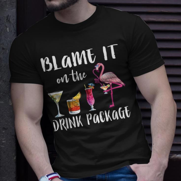Blame It On The Drink Package Cruise Vacation Cruising T-Shirt Gifts for Him
