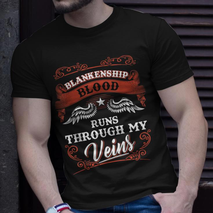 Blankenship Blood Runs Through My Veins Youth Kid 1T5d T-Shirt Gifts for Him