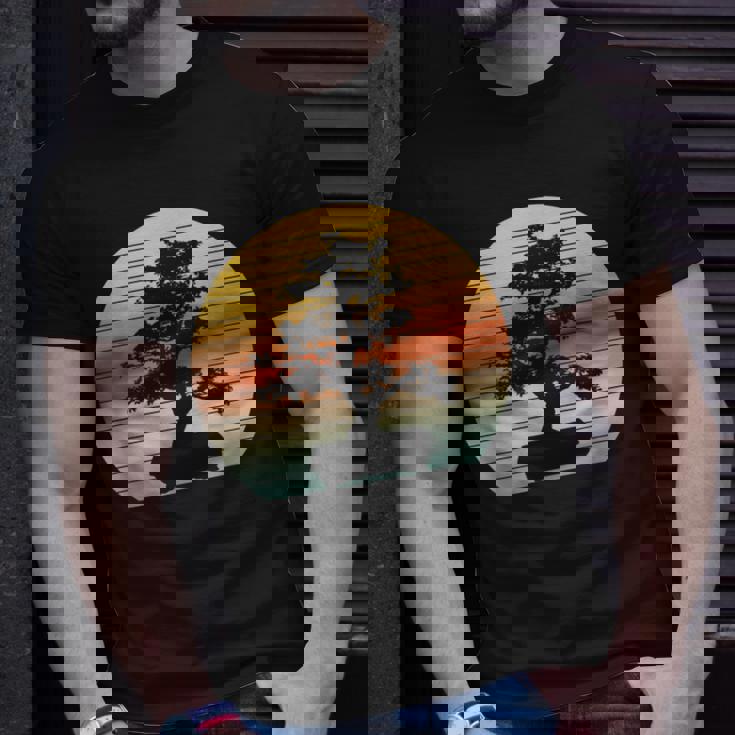 Bonsai Tree Vintage Japanese Bonsai Tree Sun T-Shirt Gifts for Him