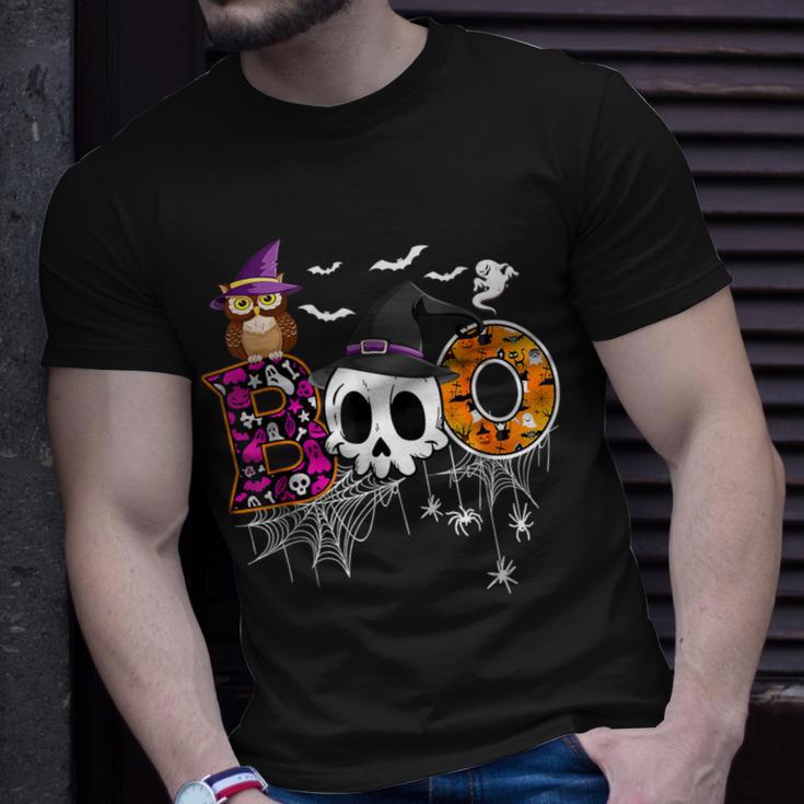 Boo Skull Own Witch's Hat And Ghost Halloween Costume T-Shirt Gifts for Him