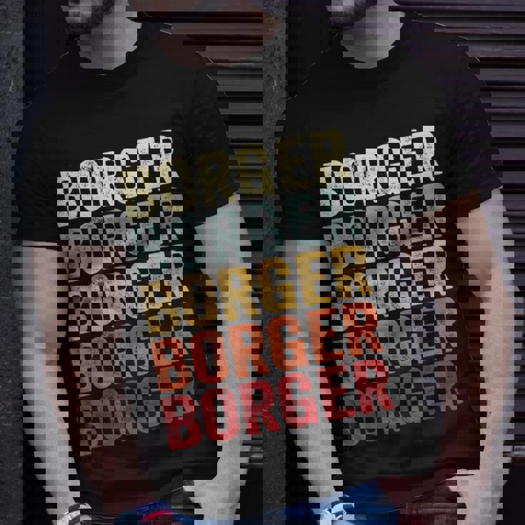Borger Texas Borger Tx Retro Vintage Text T-Shirt Gifts for Him